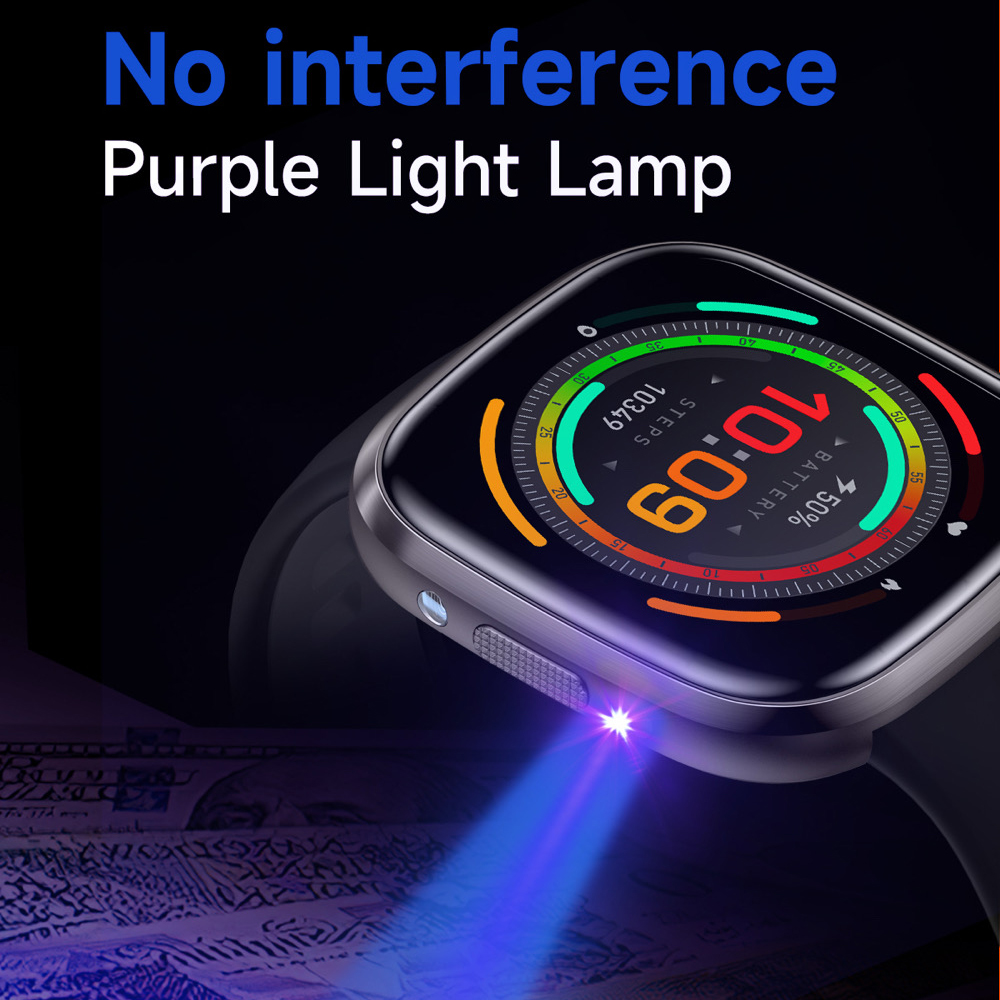 Smartwatch Purple Watches For Women - 696 スマートウォッチ BT コール LED 懐中電灯屋外健康モニター女性保護通貨パープルライトランプ防水スマートウォッチ