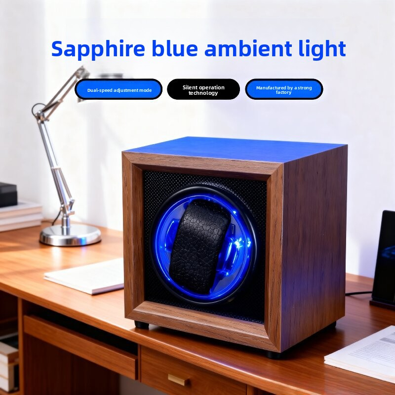 Watch Winder Single - 新しいハイエンドウォッチワインダー自動時計シングルスロット収納ボックス機械式時計防塵耐磁調整モーター