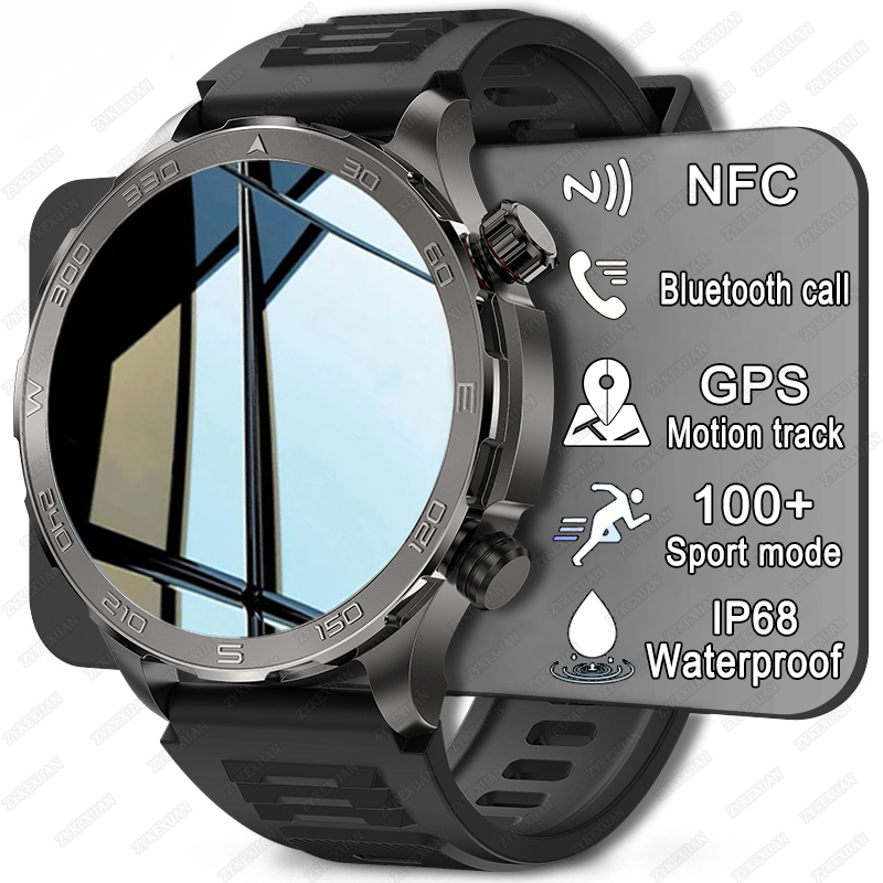 Smartwatch Military Watches For Men - 新しい GPS トラックスマートウォッチメンズ AMOLED HD スクリーンアウトドアスポーツフィットネス心拍数