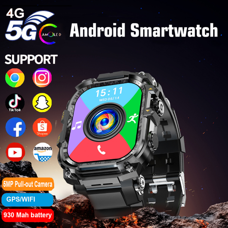Smartwatch Watches For Women With Gps - 4G Android スマートウォッチ 男女兼用 GPS 3GB
