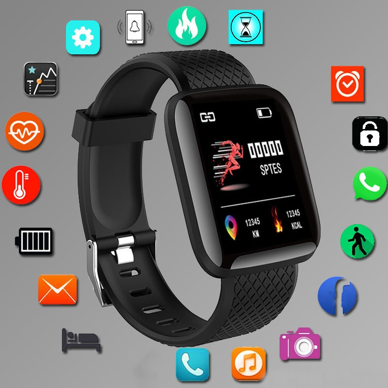 Smartwatch Watches Price - スポーツスマートウォッチフィットネスブレスレット音楽制御女性男性スマート腕時計 Android Bluetooth デジタル時計目覚まし時計天気