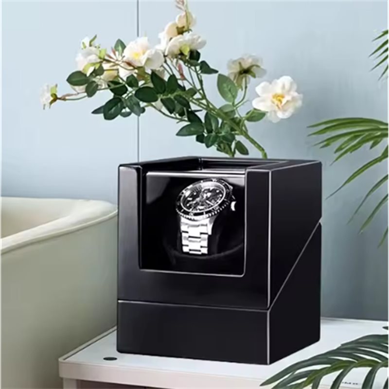 Watch Winder Single - DT19 USB ウォッチワインダー、自動時計ボックス、マルチカラーウォッチワインダー、高級時計収納用のコンパクトでポータブルなデザイン、シングル