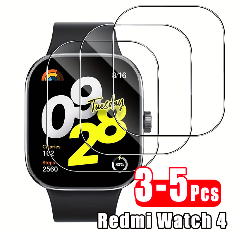 Smart Watch Screen Protector - 3-5 個プレミアム強化ガラス Xiaomi Redmi Watch4 スマートウォッチスクリーンプロテクター