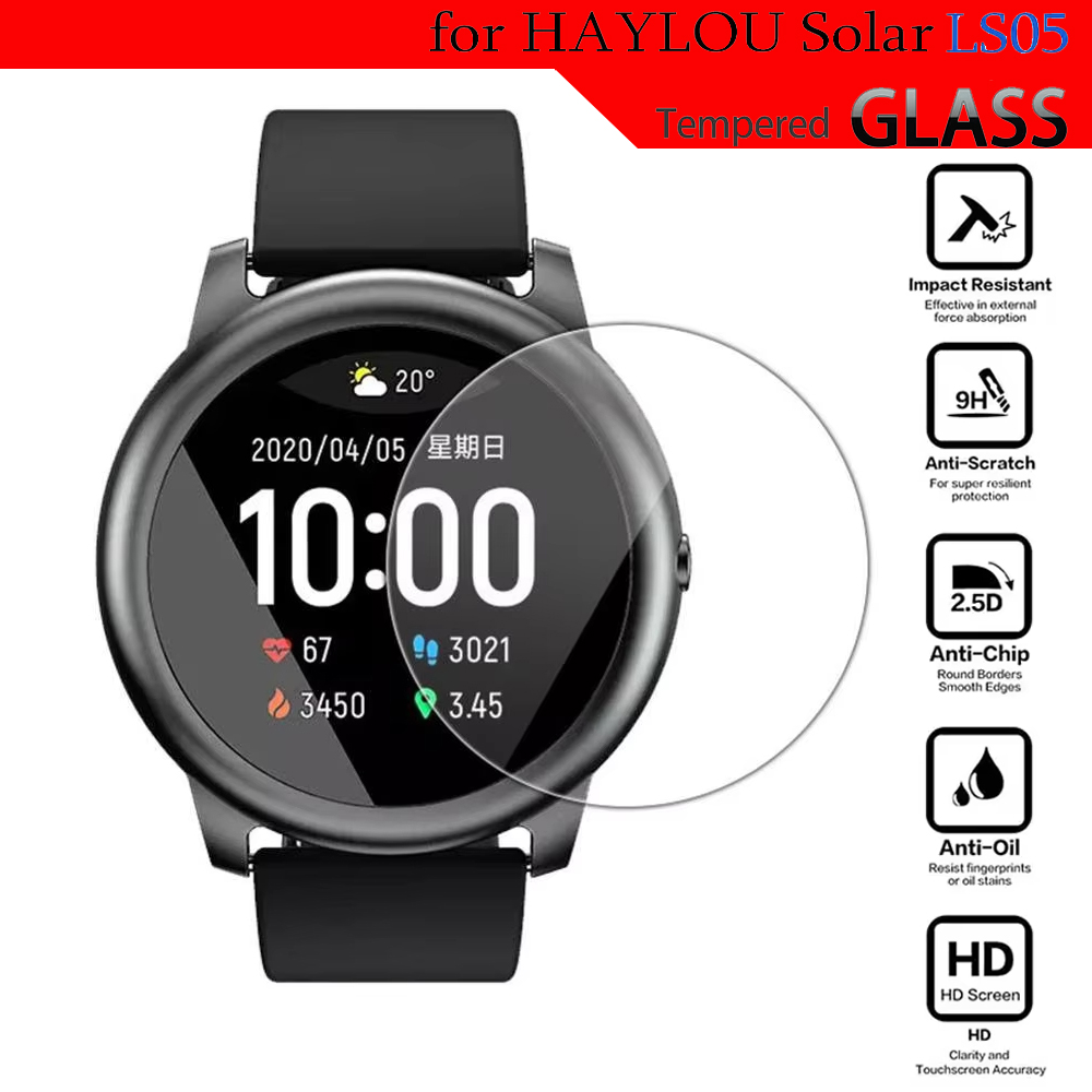 Smart Watch Screen Protector - 強化ガラス HayLou ソーラー LS05 スマートウォッチアクセサリーフルカバレッジ HD
