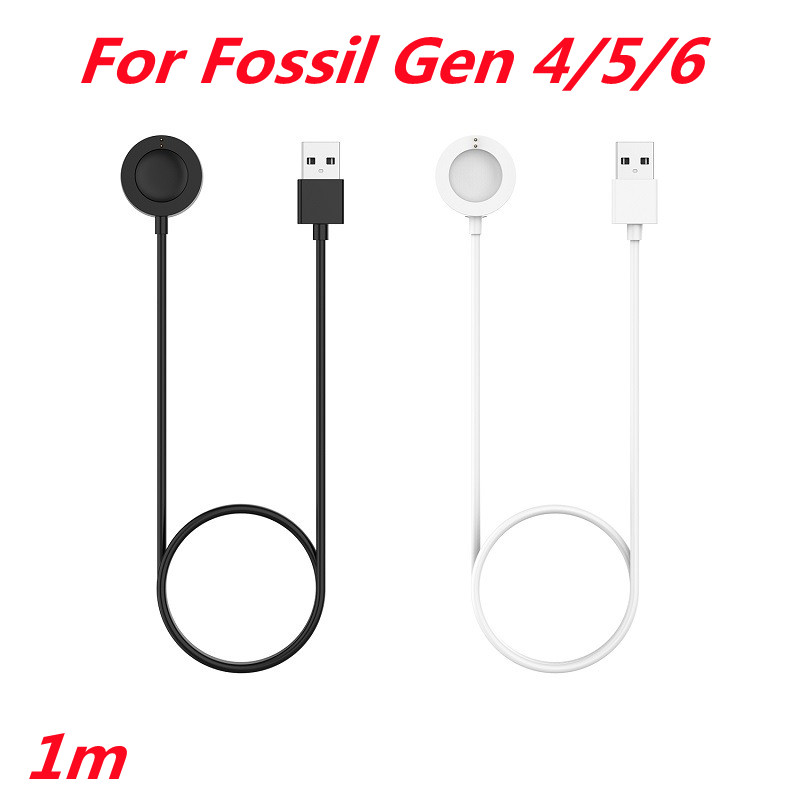 Fossil Watches Smartwatch Gen 6 - スマートウォッチケーブル,1m USB充電ケーブル,4/5/6,45mm,ベビーベッド充電器,急速充電,アクセサリ