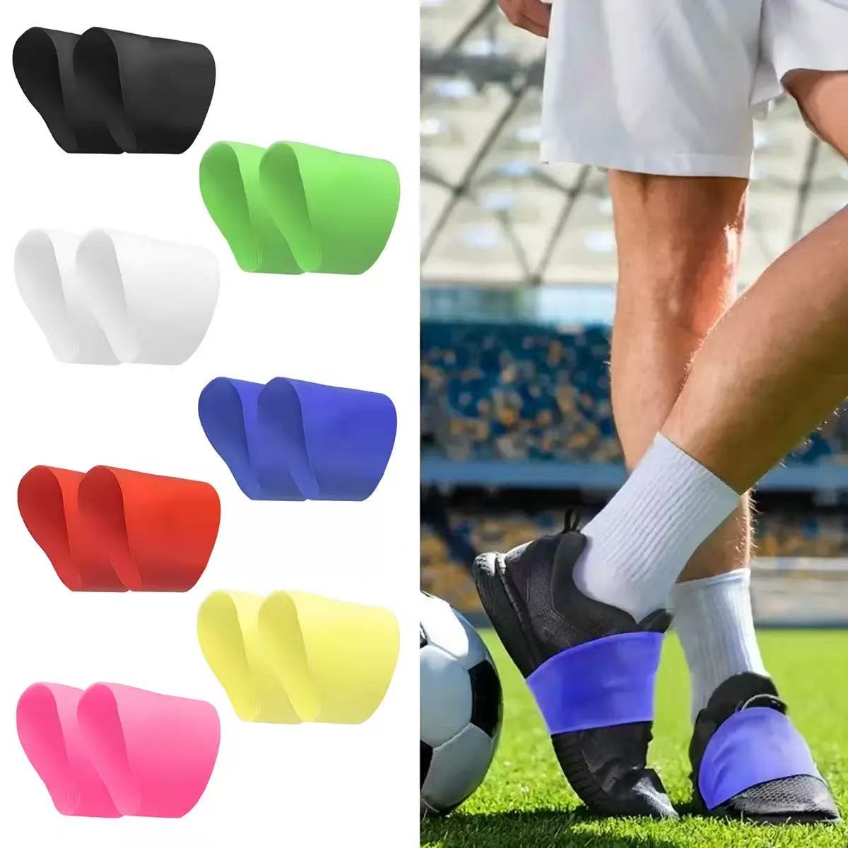 Silicone Sport Band - 1ペアのサッカーレースバンド、スポーツシューズ用シリコンレースバンド、大人用スニーカー用、スポーツ、サッカー中に靴紐を結ぶままに保つためのもの