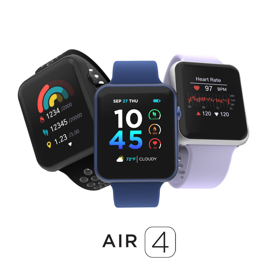 Smartwatch Purple Watches For Women - Pinteek スマートウォッチ メンズ レディース、1.52インチ/1.83インチ TFTスクリーン、BT通話機能、10種類以上のスポーツモード、心拍数睡眠モニター、IP67防水