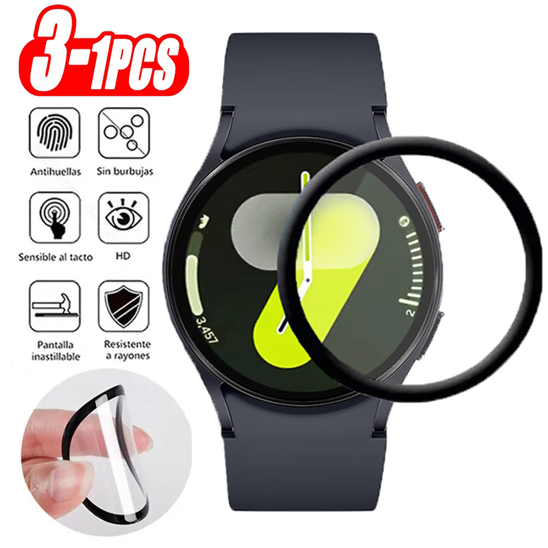 Smart Watch Screen Protector - サムスンギャラクシーウォッチ用スクリーンプロテクター,スマートウォッチ用アクセサリー,HDフィルム,7,6,5,4,40mm, 44mm