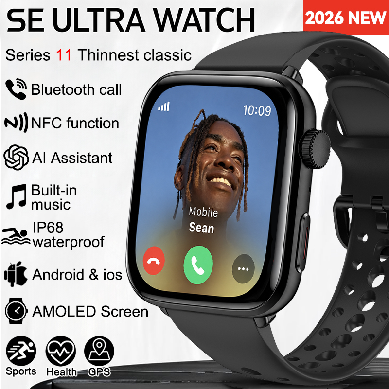 Smartwatch Watches For Women With Gps - 2026年新型SEウルトラシリーズ11 NFCウォッチ メンズ AMOLEDスクリーン Bluetooth通話 GPS搭載