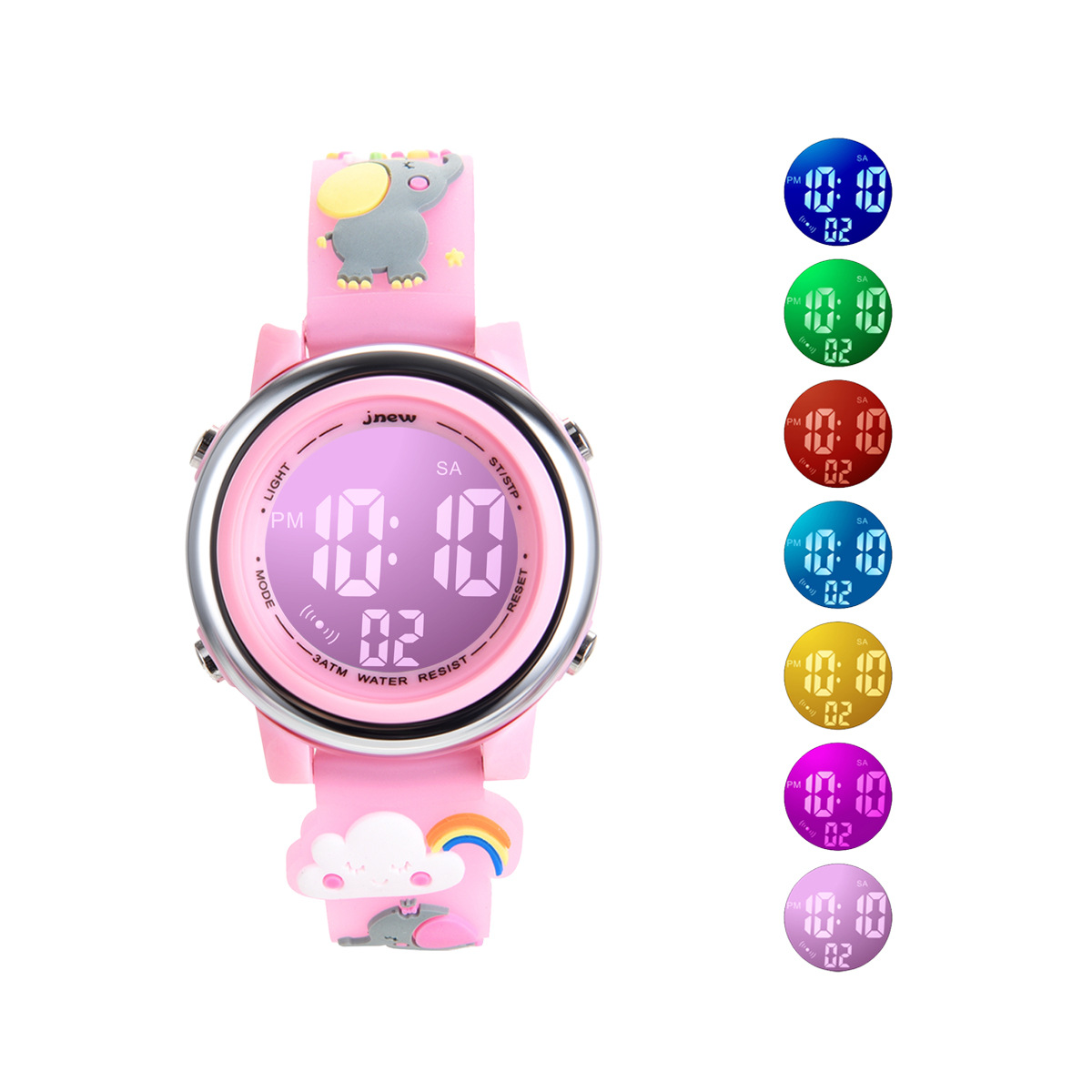 Smartwatch Digital Watches For Kid Boy - UTHAI H120 子供の漫画スポーツウォッチ目覚まし時計 30 メートル防水子供スマートウォッチ学生少年少女 LED