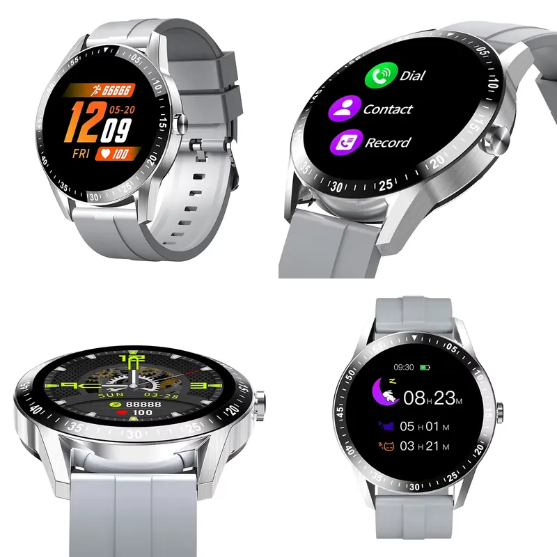 Watch Smartwatch - 電話機能と天気予報機能付きフィットネストラッカー IP67防水 睡眠モニタリング機能付きスマートウォッチ