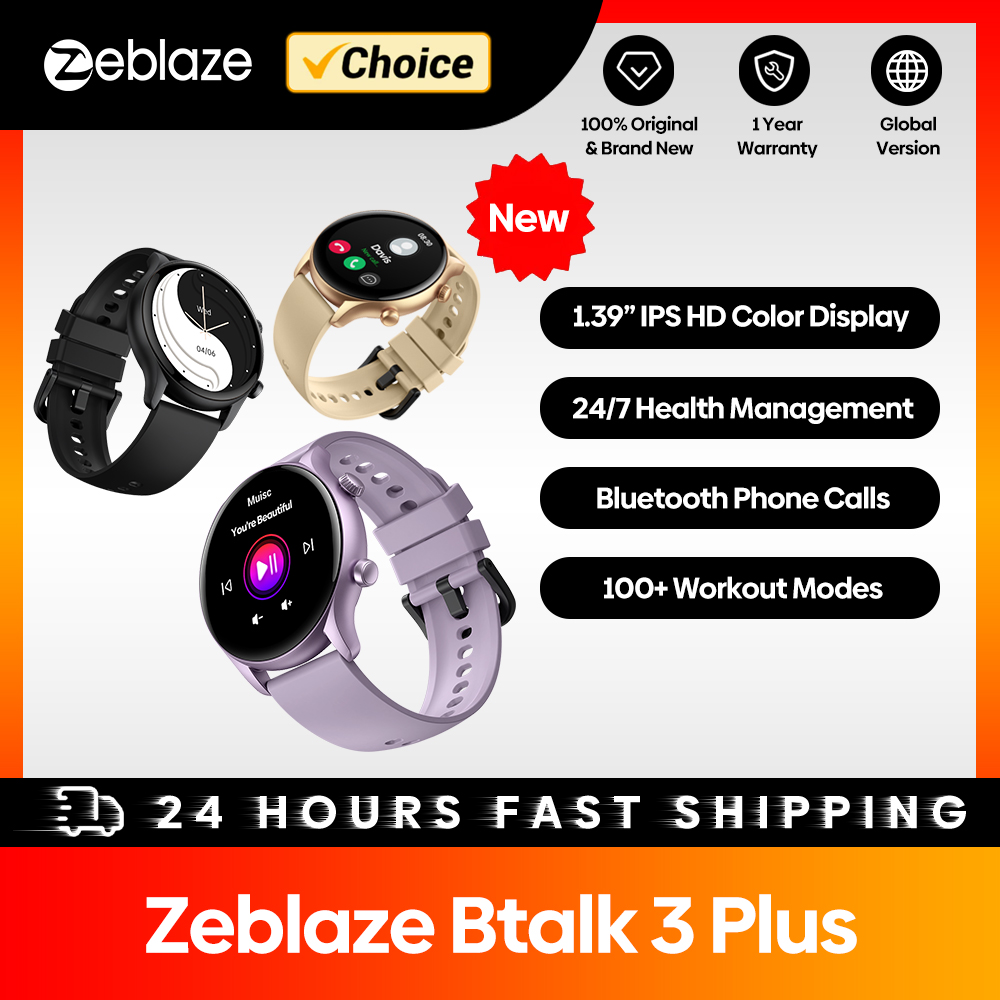 Hybrid Smartwatch - 新しい Zeblaze Btalk 3 Plus 音声通話スマートウォッチ