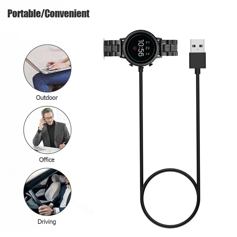 Fossil Watches Smartwatch Gen 6 - 1 メートル USB 磁気急速充電器ドック化石世代 6/化石世代 4/化石世代