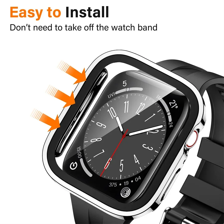 ガラス + カバー Apple Watch ケースシリーズ  - Smartwatch Watches Price のレビューと価格