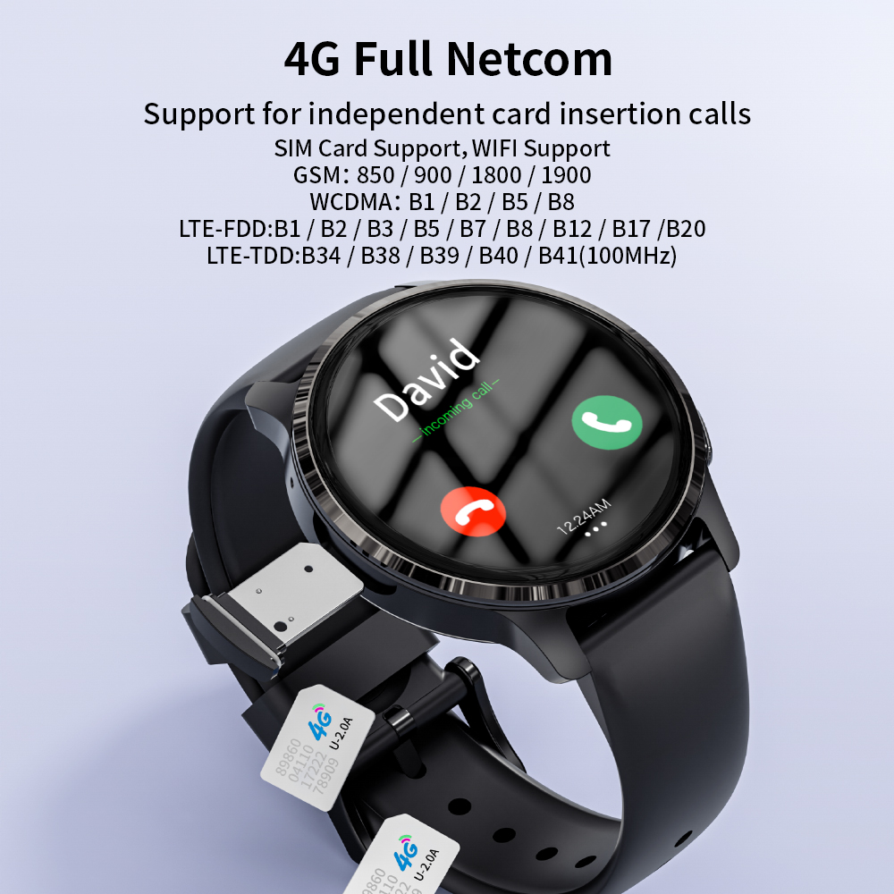 4G 5G対応 SIMカード搭載 Androidスマートウォ - Watch Smartwatch のレビューと価格
