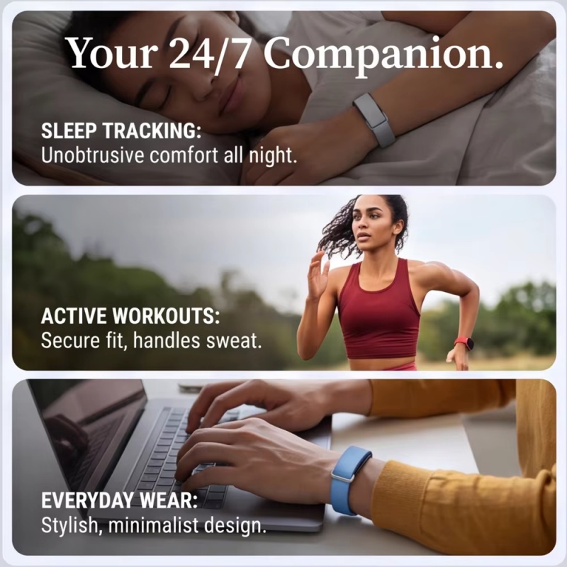 ソリッドカラーソフトウォッチストラップ Google Fit - Silicone Sport Band のレビューと価格