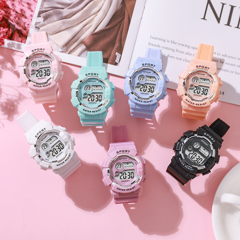ファッションキッズ腕時計発光防水スポーツデジタル腕時計目覚ま - Smartwatch Digital Watches For Kid Boy のレビューと価格