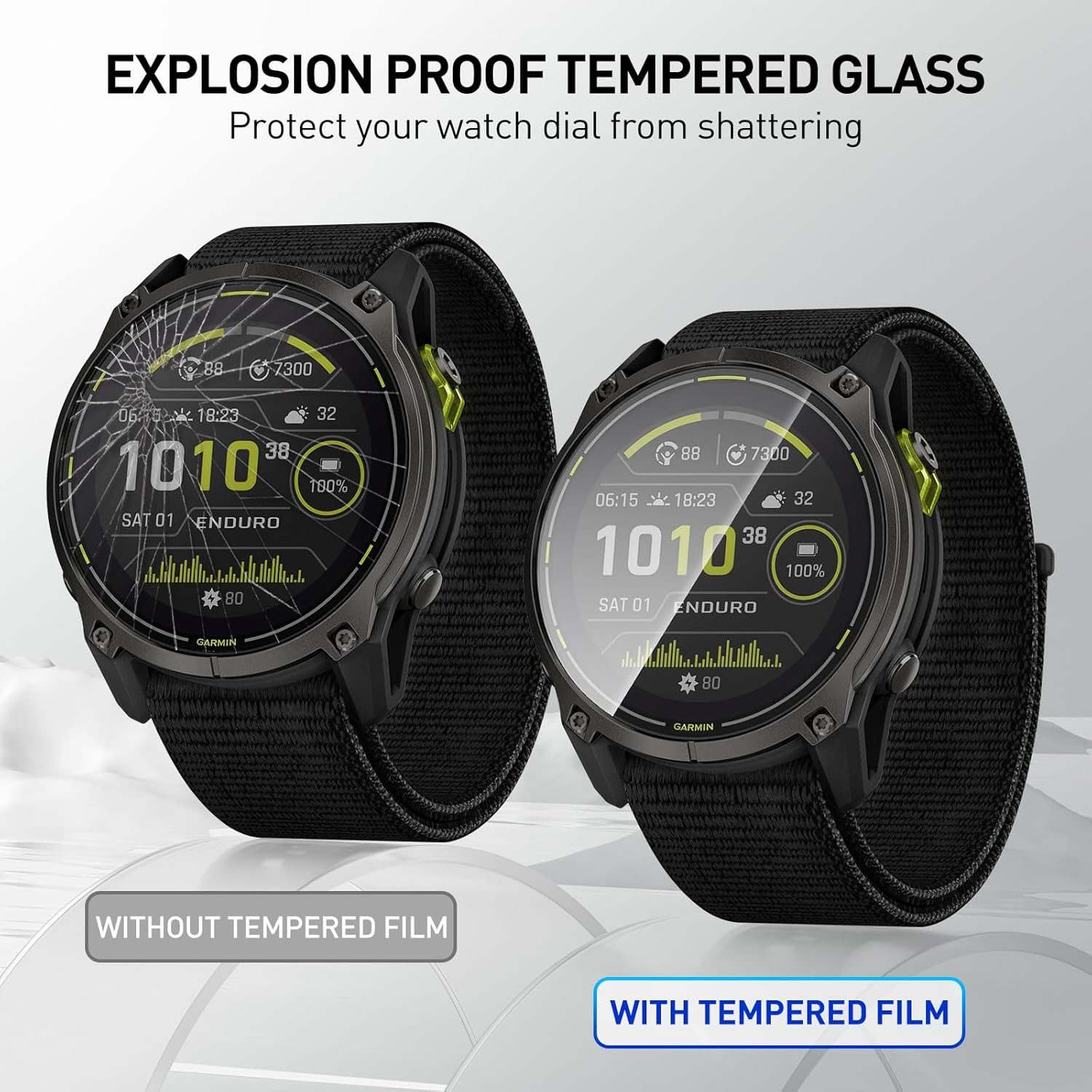 強化ガラスフィルムガーミンエンデューロ 3 スマートウォッチ - Smart Watch Screen Protector のレビューと価格