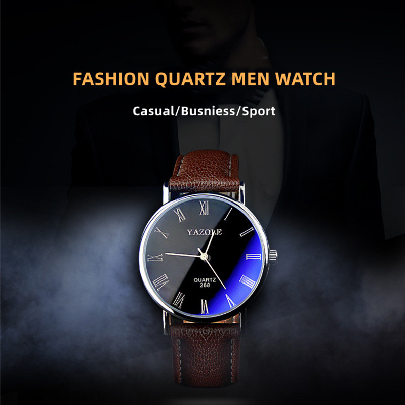 YAZOLE ミニマリストクォーツ時計男性用超薄型ローマ数字 - Smartwatch Watches For Men Brands のレビューと価格