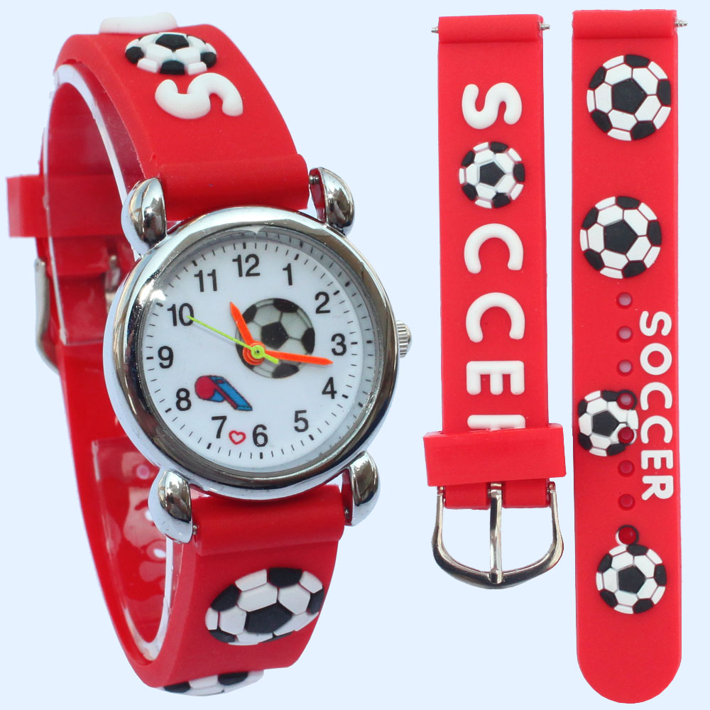 ホット人気3D腕時計スポーツのサッカーのスタイルシリコーンバ - Silicone Sport Band のレビューと価格