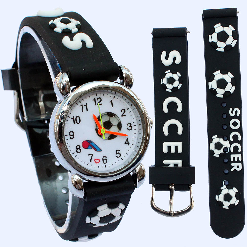 ホット人気3D腕時計スポーツのサッカーのスタイルシリコーンバ - Silicone Sport Band のレビューと価格