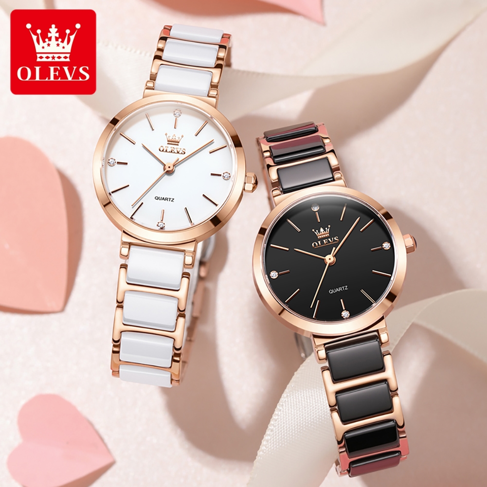 OLEVSレディース腕時計5877高級エレガントクォーツ腕時 - Analog Quartz Watch のレビューと価格