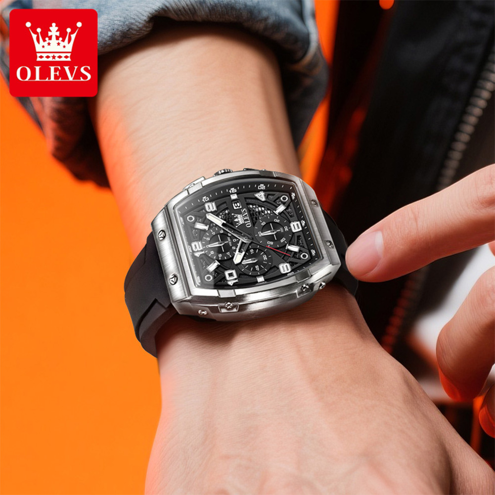 OLEVSメンズ腕時計2976高級ファッショントノー型クォー - Smartwatch Watches For Men Brands のレビューと価格