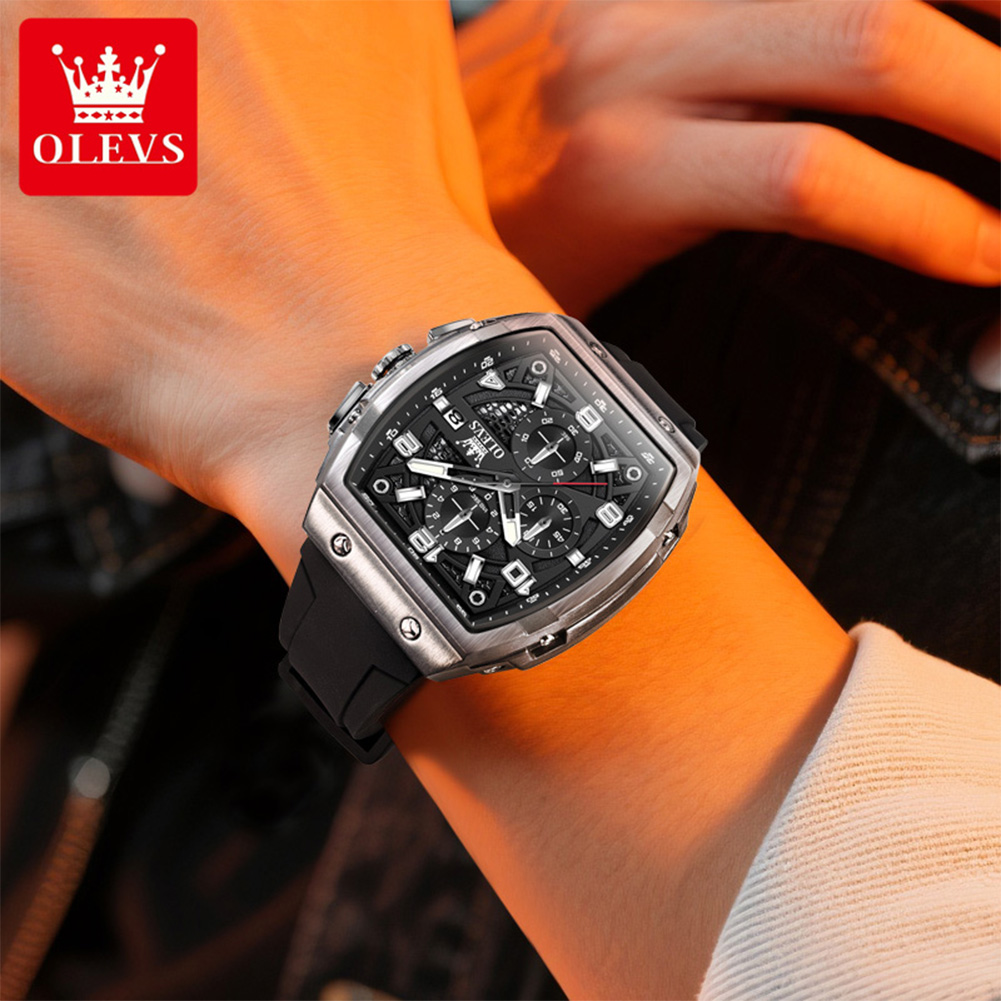OLEVSメンズ腕時計2976高級ファッショントノー型クォー - Smartwatch Watches For Men Brands のレビューと価格