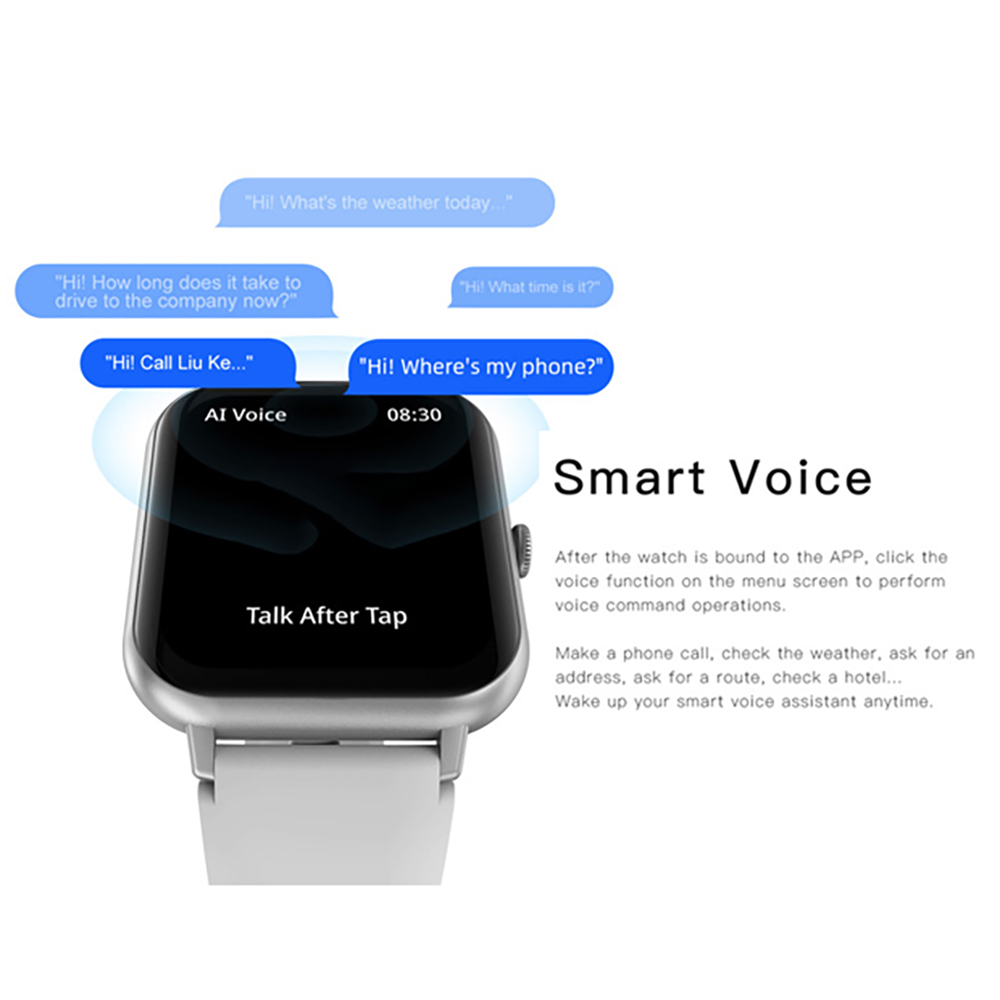 男性と女性のための青い防水時計,24時間の健康モニター,10 - Smartwatch Ladies Watches For Women のレビューと価格