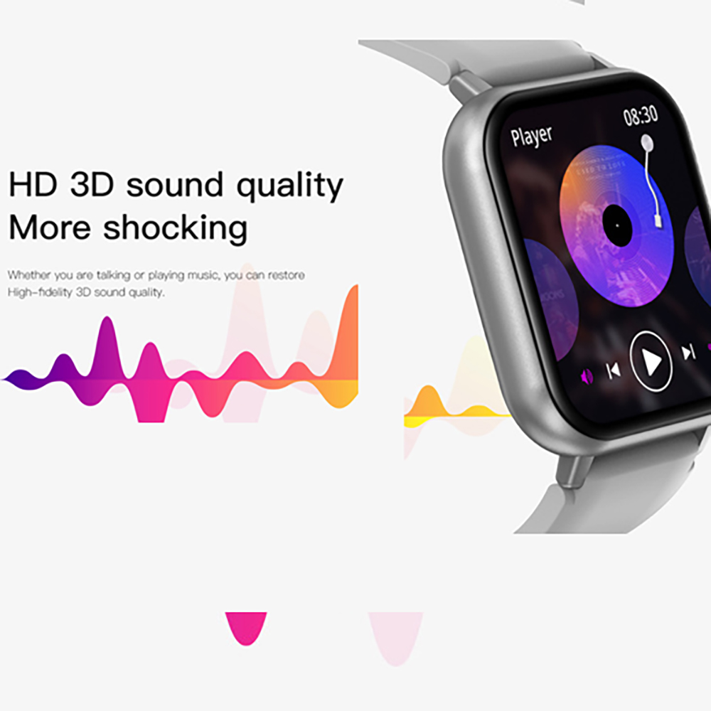 男性と女性のための青い防水時計,24時間の健康モニター,10 - Smartwatch Ladies Watches For Women のレビューと価格
