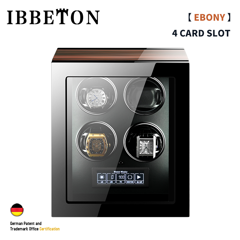 高級自動時計ワインダー 24 時計、マブチモーター LCD  - Watch Winder Single のレビューと価格