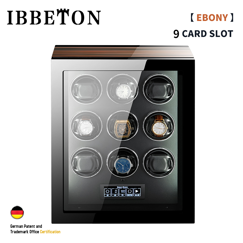 高級自動時計ワインダー 24 時計、マブチモーター LCD  - Watch Winder Single のレビューと価格