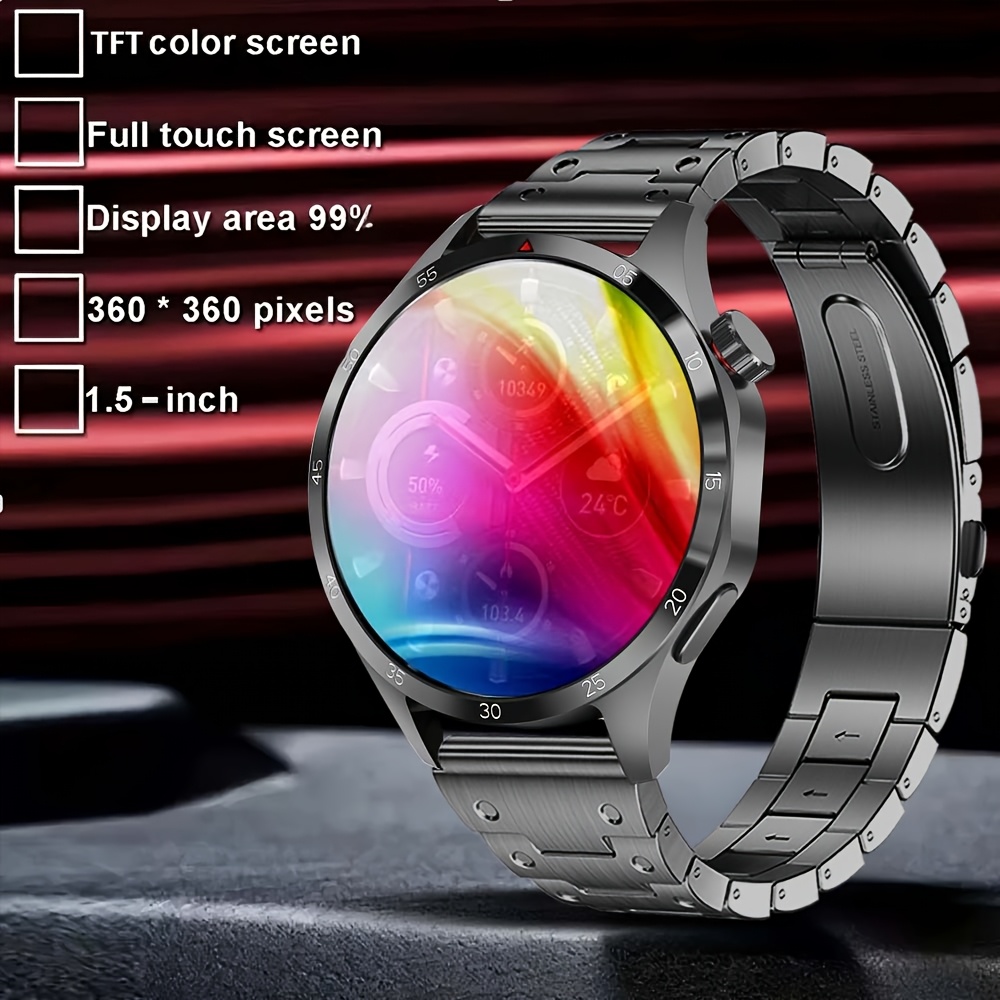 最新スマートウォッチ、プレミアム、1.5インチタッチスクリー - Smartwatch Premium Watches For Men のレビューと価格