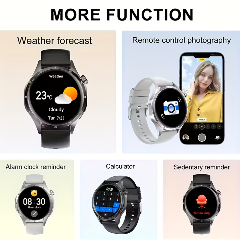 最新スマートウォッチ、プレミアム、1.5インチタッチスクリー - Smartwatch Premium Watches For Men のレビューと価格