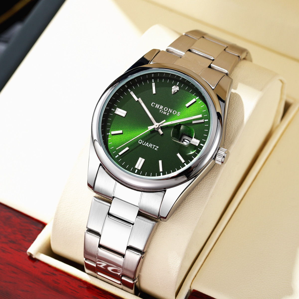 クロノストップブランドの高級男腕時計防水発光日付メンズ腕時計 - Smartwatch Watches For Men Brands のレビューと価格