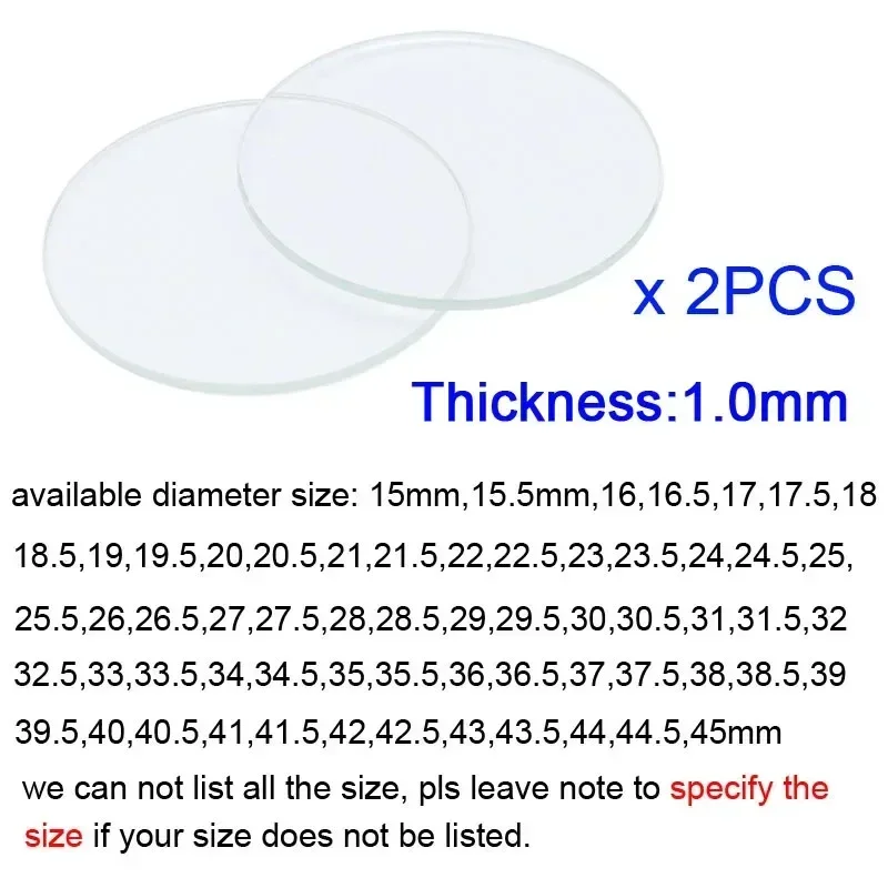 2 個 15 - 45 ミリメートルフラットラウンド時計クリ - Smart Watch Screen Protector のレビューと価格