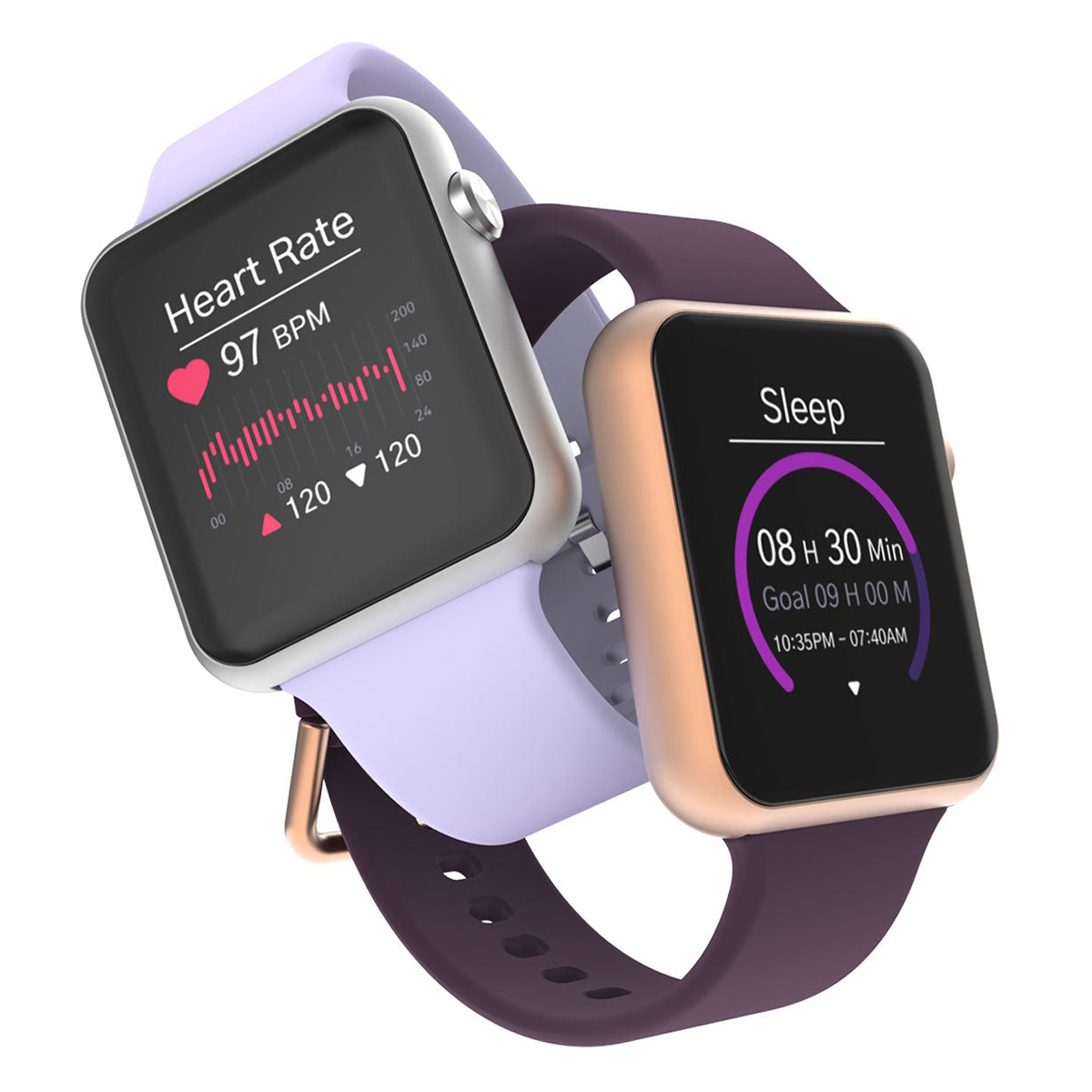 Pinteek スマートウォッチ メンズ レディース、1.5 - Smartwatch Purple Watches For Women のレビューと価格