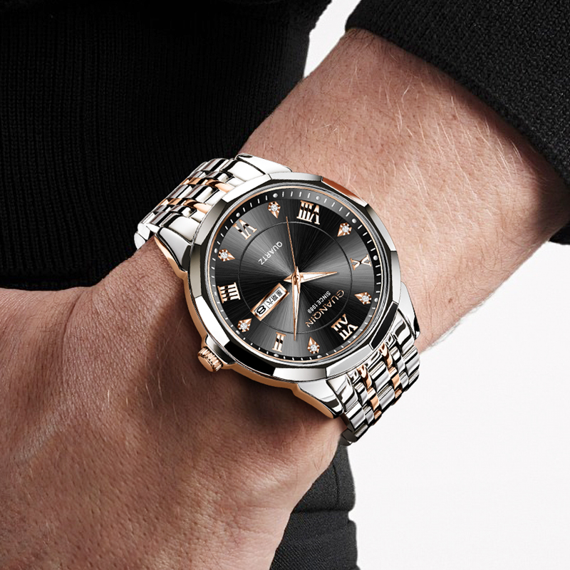 GUANQIN プレミアムメンズクォーツ腕時計高級ビジネスハ - Smartwatch Premium Watches For Men のレビューと価格
