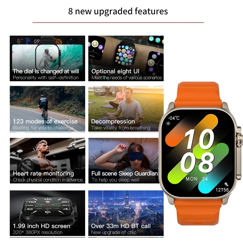 オリジナル T900 ウルトラ 2 スマートウォッチ 49  - Smartwatch Watches Price のレビューと価格