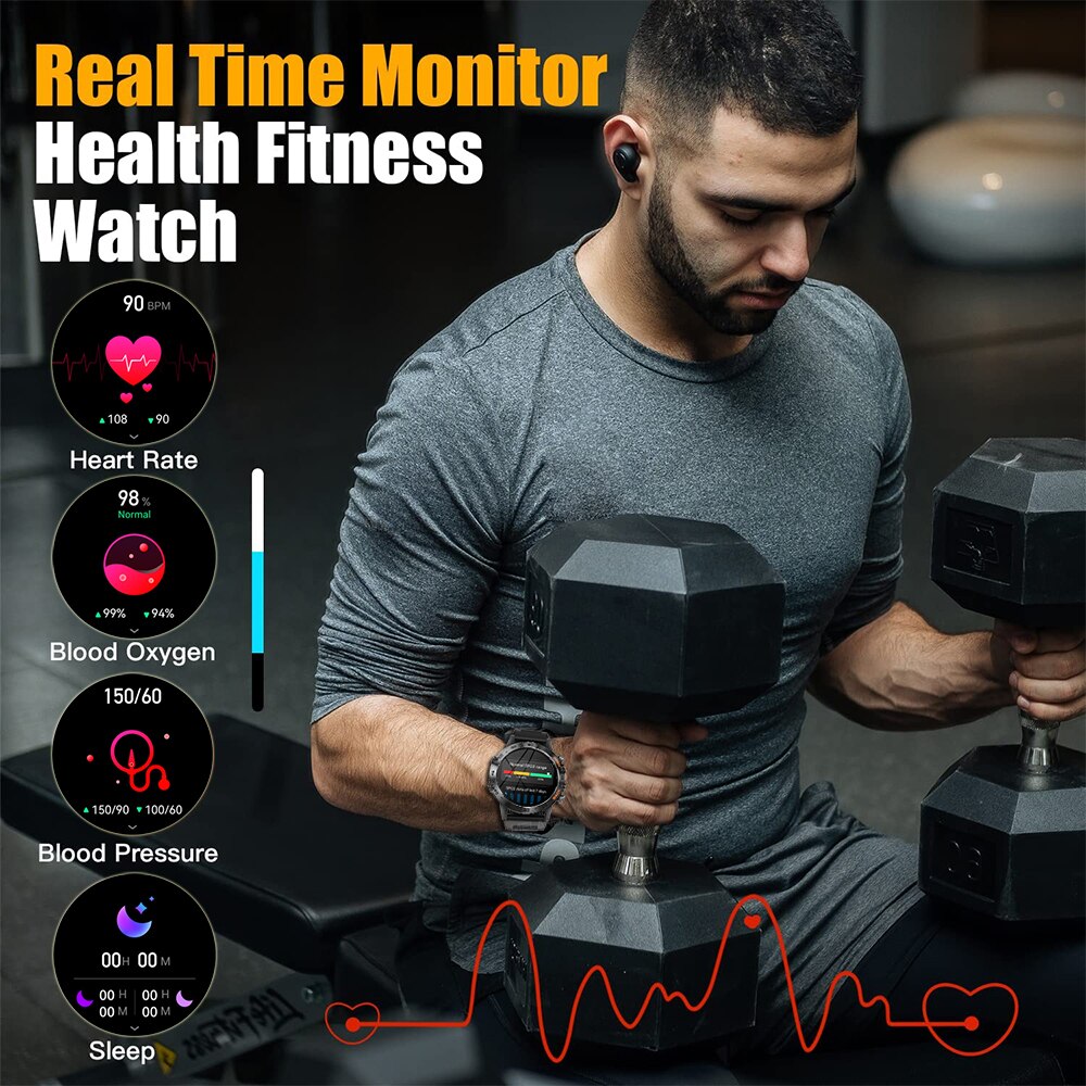 MEVADEN スチール製1.39インチメンズ高級スマートウ - Hybrid Smartwatch のレビューと価格