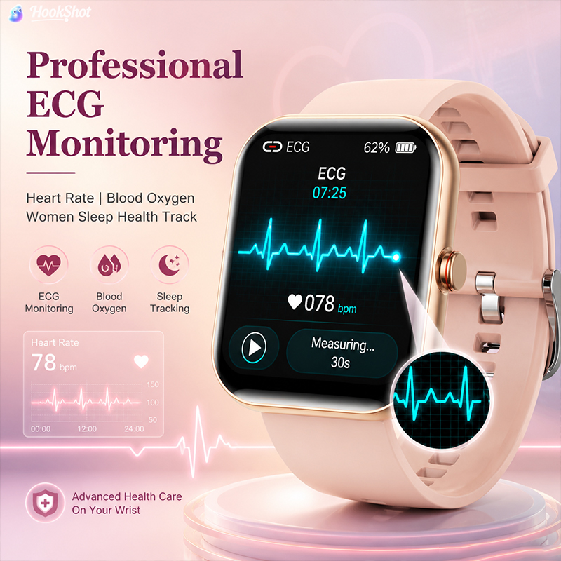 女性用スマートウォッチ BT通話 心拍数 睡眠モニター IP - Smartwatch Ladies Watches For Women のレビューと価格