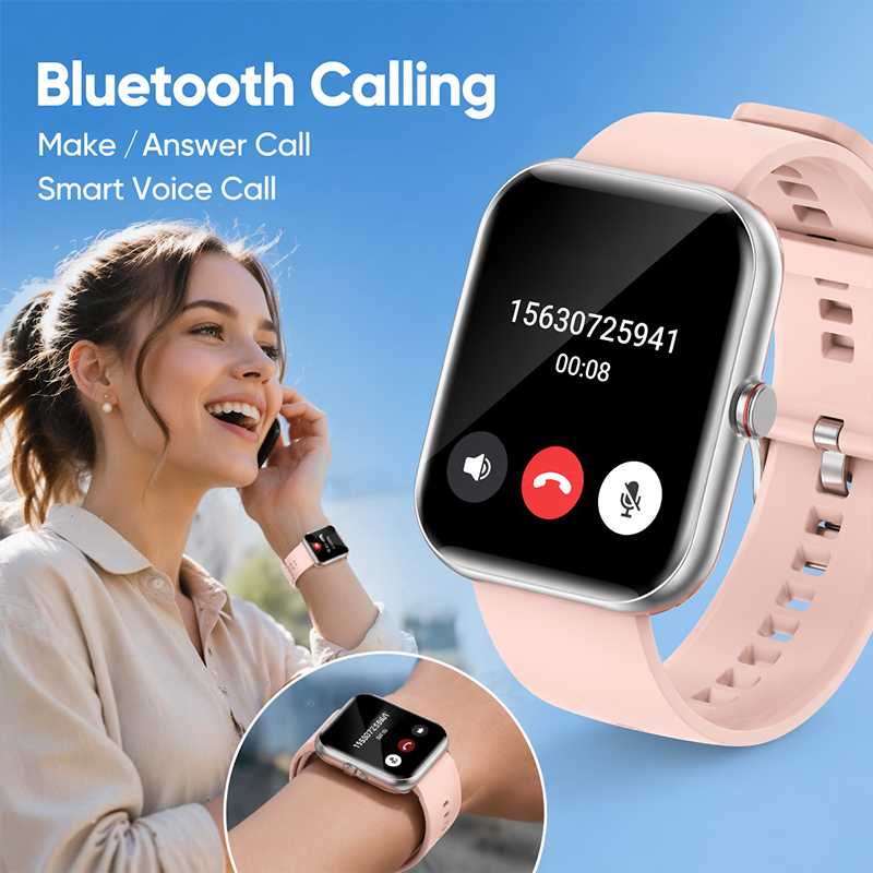 女性用スマートウォッチ BT通話 心拍数 睡眠モニター IP - Smartwatch Ladies Watches For Women のレビューと価格