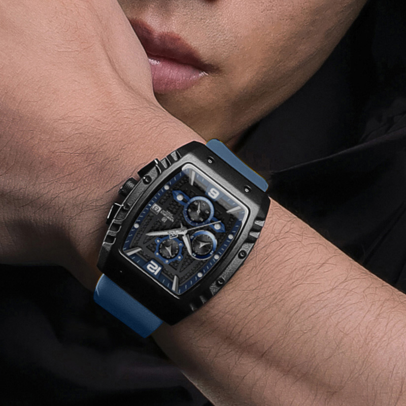 Naviforce-メンズラグジュアリー防水時計、スポーツク - Silicone Sport Band のレビューと価格