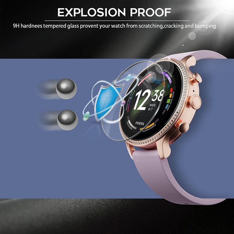 スマートウォッチスクリーンプロテクター、強化ガラス保護フィル - Fossil Watches Smartwatch Hybrid のレビューと価格