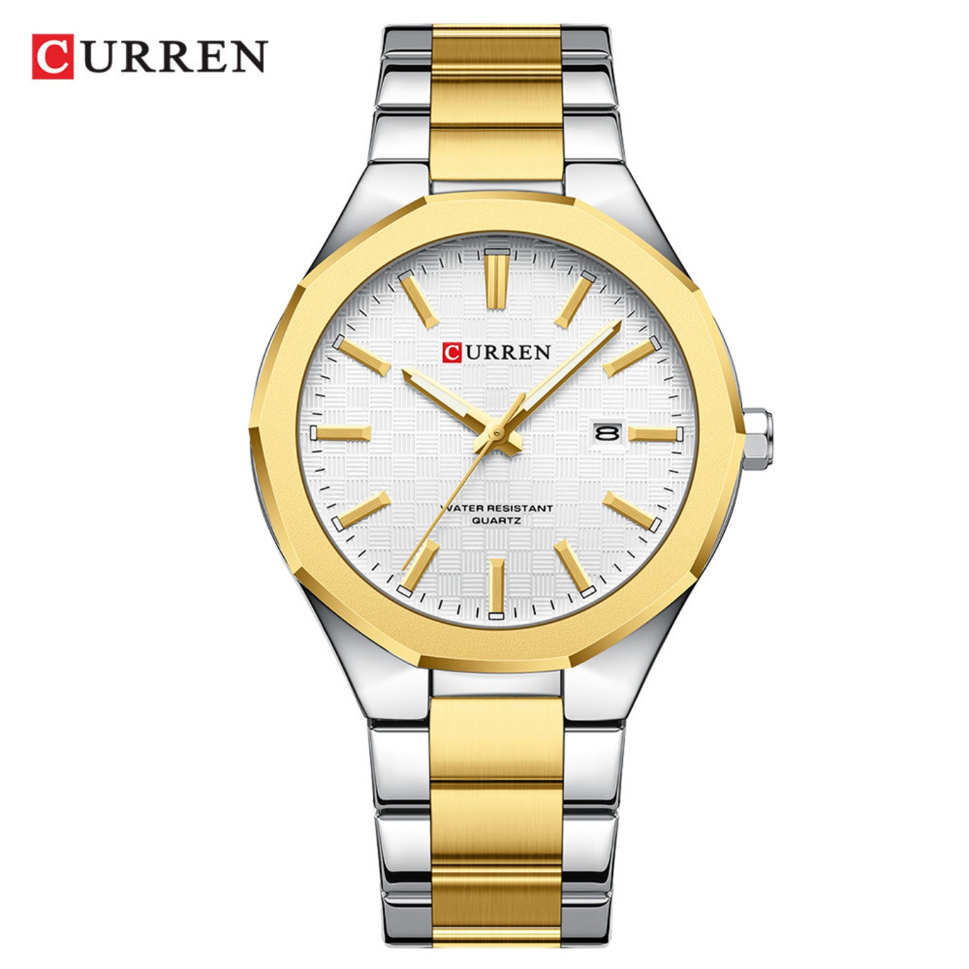 CURREN メンズ シンプルなブラックダイヤル腕時計 ファ - Analog Quartz Watch のレビューと価格