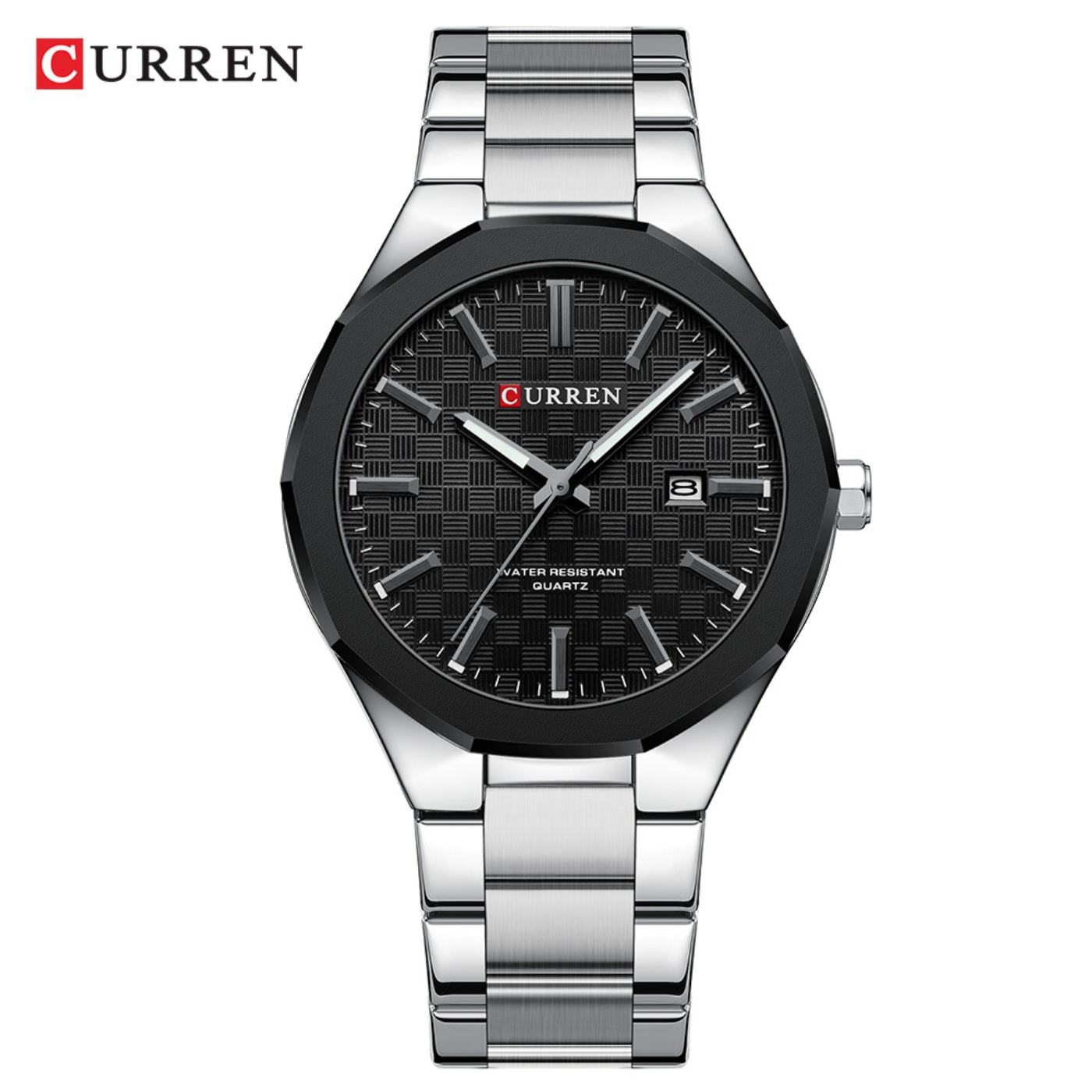 CURREN メンズ シンプルなブラックダイヤル腕時計 ファ - Analog Quartz Watch のレビューと価格