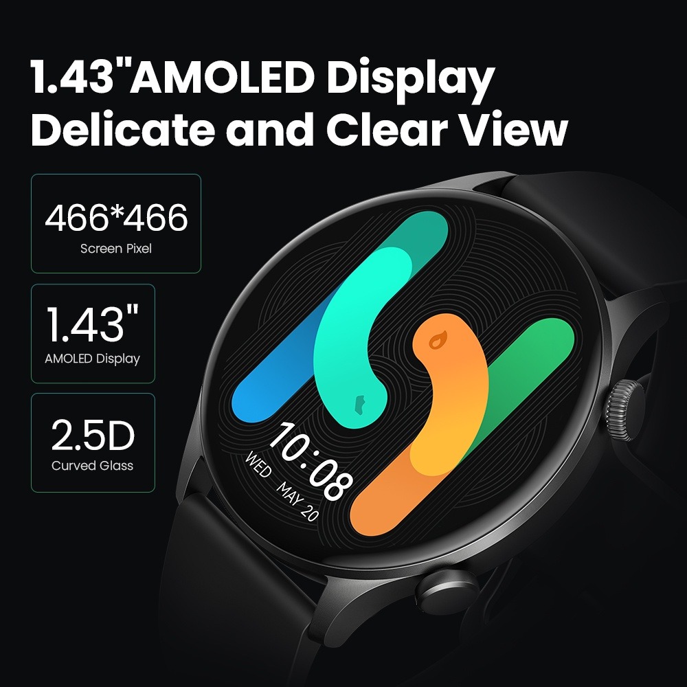 HAYLOU Solar Plus スマートウォッチ 1.4 - Hybrid Smartwatch のレビューと価格