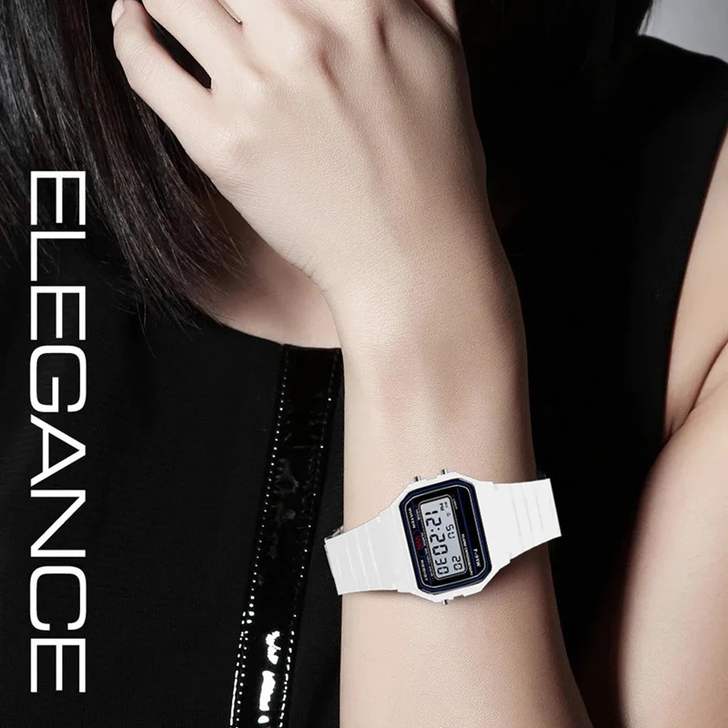 スポーツ LED デジタル腕時計男性女性子供用シンプルな小さ - Silicone Sport Band のレビューと価格