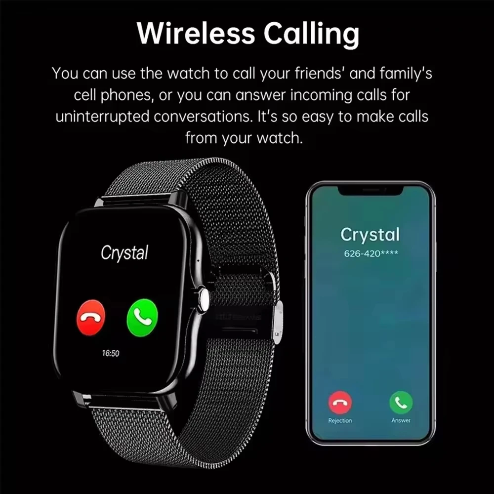 レノボ 2026 新しいスマートウォッチ男性女性フィットネス - Smartwatch Watches Birthday Gift For Men のレビューと価格