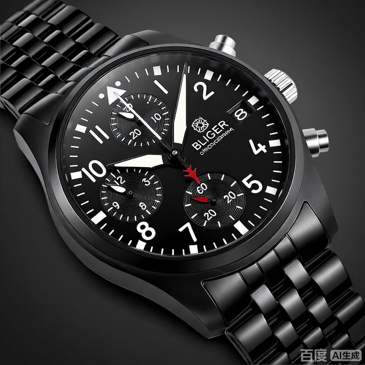 BLIGER フルブラック ブラッシュド 38 ミリメートル - Analog Quartz Watch のレビューと価格